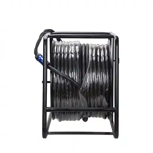 Customize 30M 6 Channel CAT 6 RJ45 Shield Ethernet Network Snake Cable Professional Network Cable Wheel Car Reel Drum